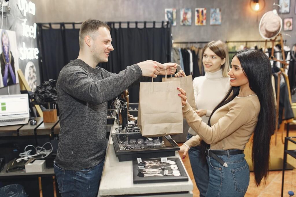 customer purchase in retail