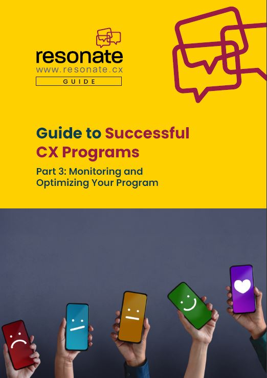 Monitoring & Optimizing your CX programs | Guide | Resonate Solutions